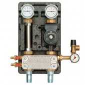 картинка Насосная группа Meibes UK 1" с насосом Grundfos UPS 25-60, c теплообменником на 30 пластин от магазина San-House.ru