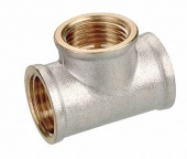 картинка Тройник 1/2" г/г/г, никель, Sobime от магазина San-House.ru