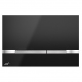 картинка Кнопка Alca Plast, Color, Stripe Black (Черный-хром) от магазина San-House.ru