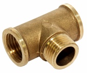 картинка Тройник 1/2" г/ш/г, латунь, Sobime от магазина San-House.ru