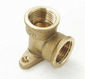 картинка Уголок с креплением 1/2", латунь, Sobime от магазина San-House.ru